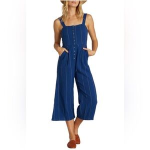 BILLABONG (EUC) Women’s “Paint The Town”Cute Jumpsuit in Indigo Blue, Size Small